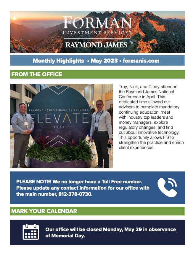 Cover Image of Current Newsletter